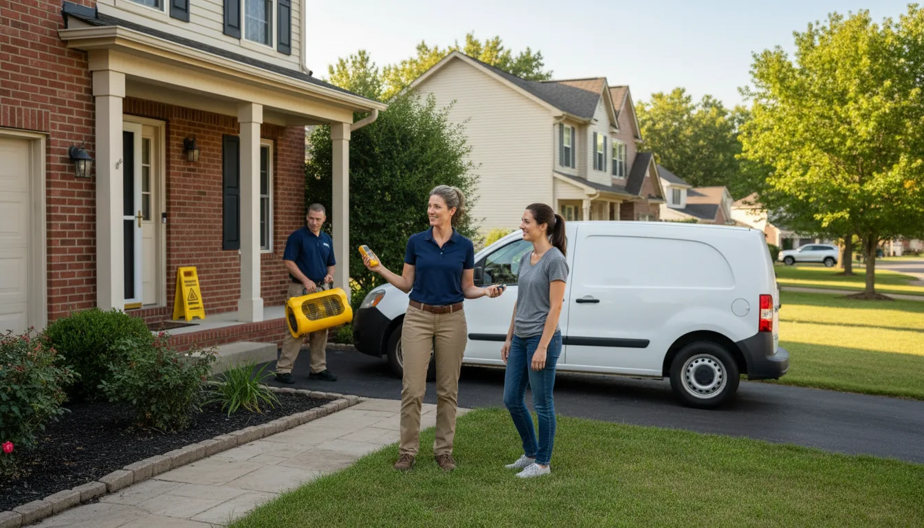 Residential water damage restoration in Gates, NC